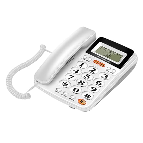 MLWSKERTY Corded Phone Office Telefon Mit Anrufer Festnetz Telefones Geschwindigkeitswahlzahlen Für Die Verwendung In Hotels Und Unternehmen MLWSKERTY Corded Phone Office Telefon Mit Anrufer Festnetz Telefones Geschwindigkeitswahlzahlen Für Die Verwendung In Hotels Und Unternehmen von MLWSKERTY