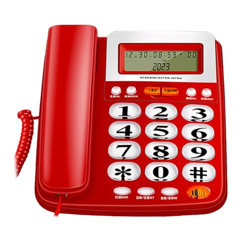 MLWSKERTY Corded Phone Office Telefon Mit Anrufer Festnetz Telefones Geschwindigkeitswahlzahlen Für Die Verwendung In Hotels Und Unternehmen von MLWSKERTY