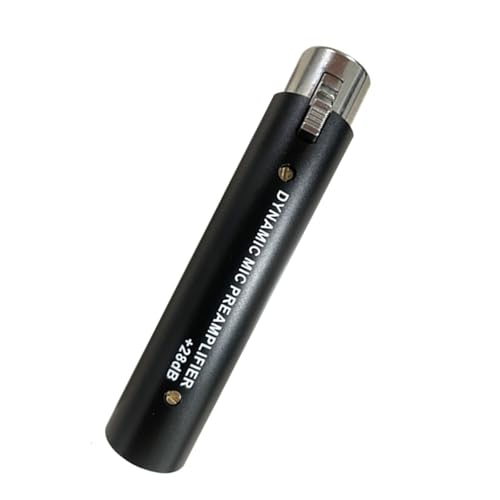 MLWSKERTY Dynamischer Vorverstärker Mikrofon aus Metall, HD1, 28 dB, 48 V, verschiedene Wege, Anschluss 24 Bit/48 kbps von MLWSKERTY