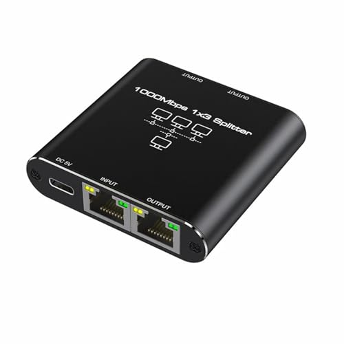 MLWSKERTY Effiziente 3-Wege-Netzwerklösung, 1000 Mbps für Gamer und Telearbeiter von MLWSKERTY