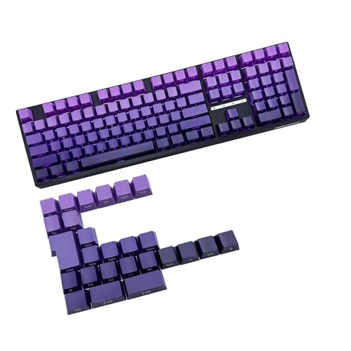 MLWSKERTY Farbverläufe Keycaps Höhe D 134 Tasten leuchten durch die Keycapst Hintergrundbeleuchtung für 60 80 61/64/68/75/87 mechanische Keyboards von MLWSKERTY