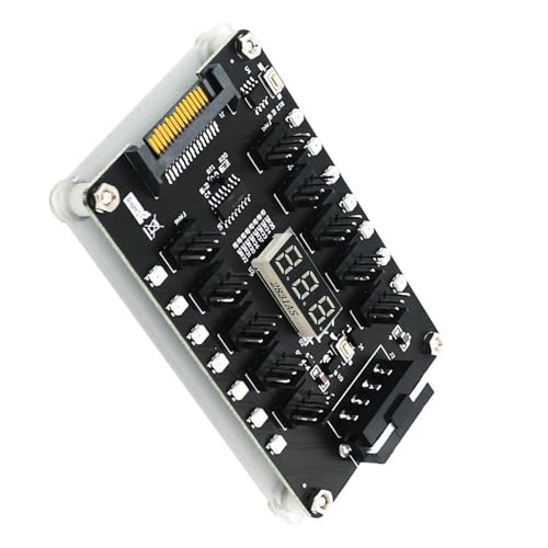 MLWSKERTY Lüfter Hubs Motherboards 12V Netzteile Controller Adapter +LED Temperatur 1 Bis 10 Pin 3/4Pin Lüfter Zu SATAs 4Pin Kühler MLWSKERTY Lüfter Hubs Motherboards 12V Netzteile Controller Adapter +LED Temperatur 1 Bis 10 Pin 3/4Pin Lüfter Zu SATAs 4Pin Kühler von MLWSKERTY