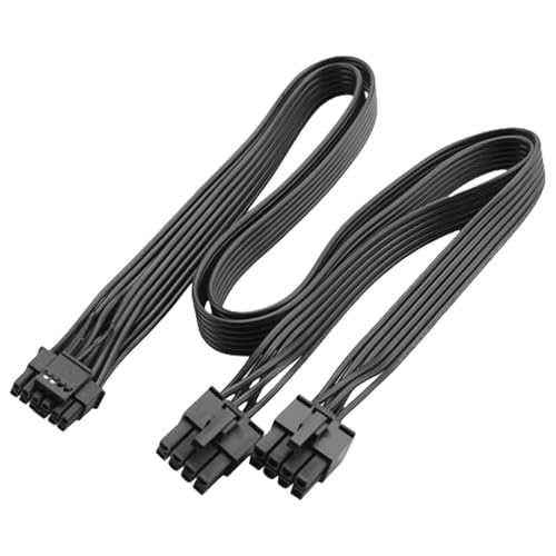 MLWSKERTY PCIe 5.0 Kabel, 16 AWG, doppelt, 8 Pin auf 16 Pin, 12 VHPWR PCIe Kabel für GPU, sehr lebensmittelecht MLWSKERTY PCIe 5.0 Kabel, 16 AWG, doppelt, 8 Pin auf 16 Pin, 12 VHPWR PCIe Kabel für GPU, sehr lebensmittelecht von MLWSKERTY