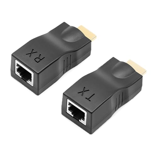 MLWSKERTY RJ45 Bis HDTV Kompatibler Netzwerk Extender Für 1080p HDTV Bis Zu 30 M Über Cat5e/6 Kabel Für Heimkino Und Konferenz MLWSKERTY RJ45 Bis HDTV Kompatibler Netzwerk Extender Für 1080p HDTV Bis Zu 30 M Über Cat5e/6 Kabel Für Heimkino Und Konferenz von MLWSKERTY