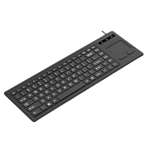 MLWSKERTY Raumsparende Industrielle Tastaturen Mit Touchpads Und Programmierbarer Schlüssel Für Die Produktivität Der Verbesserung von MLWSKERTY