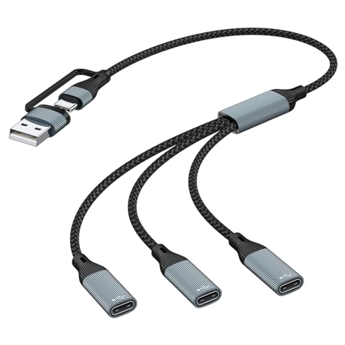 MLWSKERTY USB/Typ C SPIRTER Kabel Ports Ports für Tastaturen Maus Tablet Adapter USB Typ C von MLWSKERTY