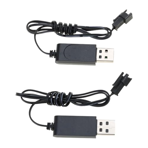 MLWSKERTY USB-Ladekabel für Drohnen mit Anschlüssen, Ladekabel, Akku, Ausgang 3,7 V, 500 mAh, mit LED-Anzeige von MLWSKERTY