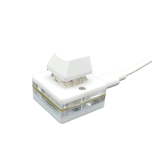 MLWSKERTY USB-Tastatur mit einer Taste, Kopierfunktion, Mini-Tastatur, rote Schalter, ergonomisches Design, Mini-Tastatur zum Kopieren von MLWSKERTY