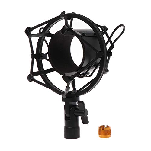MLWSKERTY Universal-Halterung für Mikrofon 50 mm für Kondensator 48 bis 54 mm Durchmesser von MLWSKERTY