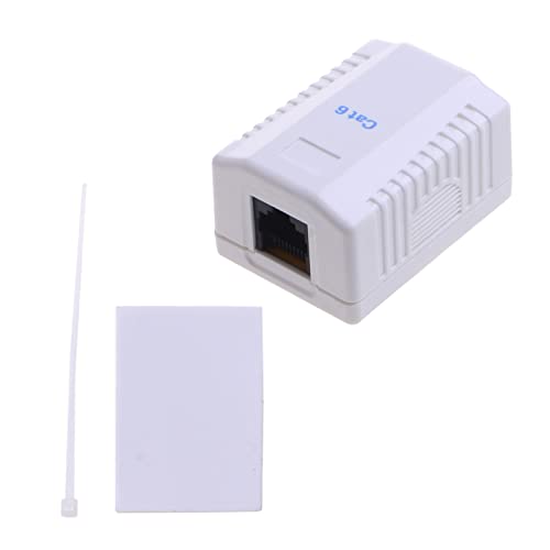 MLWSKERTY Weiblicher Koppler Einsatz Stecker Buchsen Adapter Anschluss Wandplatten Auslasspanel Weiß von MLWSKERTY