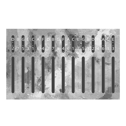 Sticko Guno Piano Thumb Piano Note, selbstklebend, Kalimba Note, selbstklebend, Kalimba Note, selbstklebend, Klavier Decals von MLWSKERTY
