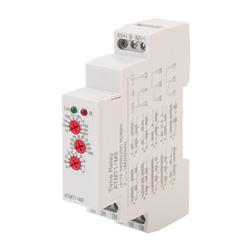 Zubehör für Verzögerungsrelais, Zeit, vielseitig für die industrielle Automatisierung, 12 V, 240 V, mit LED-Indikatoren, einfache Installation Zubehör für Verzögerungsrelais, Zeit, vielseitig für die industrielle Automatisierung, 12 V, 240 V, mit LED-Indikatoren, einfache Installation von MLWSKERTY