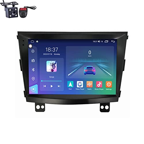 Android 12 Car Sat Nav für SSA-ngYong Tivolan Tivoli 2014-2017 9/9,5 Zoll Display Carplay Android Auto Autoradio mit BT 5.1 Dolby DTS GPS Navigation FM AM Unterstützung Rückfahrkamera (Tail von MLXABH