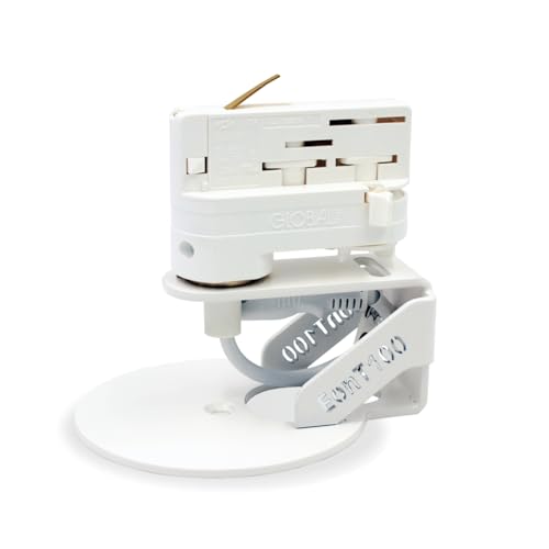 MLZ EonT100 - Lautsprecherhalterung für SONOS Era 100 - Universell für 3-Phasen Stromschienen wie Eutrac, Nordic, S-Track, Paulmann ProRail3 uvm. - Multiadapter - PLUG and Play - Weiß von MLZ