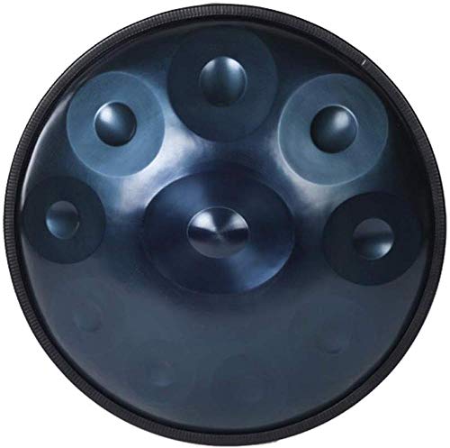 MMAN Handtrommel Handgemachtes Heilendes Musikinstrument-Geschenk,Handpan Drum Sound Performance Mit Drum Bag -10 Tone,Bleu~10tones von MMAN