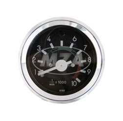 Drehzahlmesser ø60mm mit Chromring, Beleuchtung und Kontrollleuchte blau - Leuchtmittel 12V - S51, S70 Drehzahlmesser ø60mm mit Chromring, Beleuchtung und Kontrollleuchte blau - Leuchtmittel 12V - S51, S70 von MMB