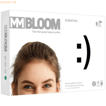 5 x MMBLOOM Kopierpapier Essential A3 80g/qm VE=500 Blatt weiß von MMBLOOM