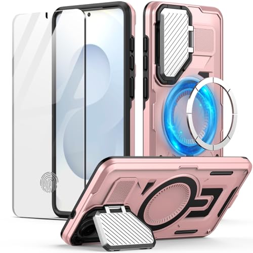 MMHUO Schutzhülle für Samsung S25 Edge, mit verstellbarem Kameraschutz und Displayschutzfolie, kompatibel mit MagSafe, militärischer Schutz, stoßfeste Handyhülle für Samsung Galaxy S25 Edge, Roségold MMHUO Schutzhülle für Samsung S25 Edge, mit verstellbarem Kameraschutz und Displayschutzfolie, kompatibel mit MagSafe, militärischer Schutz, stoßfeste Handyhülle für Samsung Galaxy S25 Edge, Roségold von MMHUO