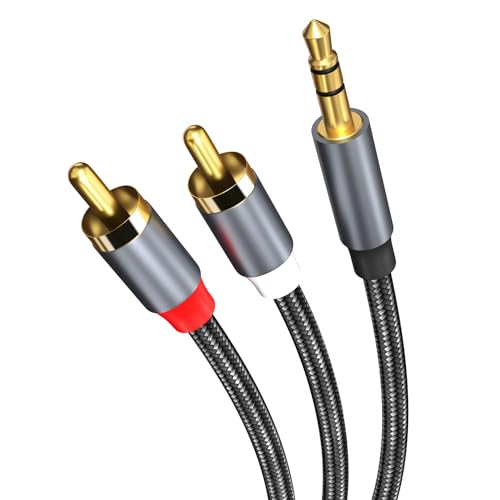 Chinch auf Klinke 3.5mm Aux Kabel von MMOBIEL – 3.5mm zu 2 RCA Stecker Audio Kabel – RCA Y Splitter – Klinke zu Cinch RCA Audio für Smartphones, MP3, Tablets, Lautsprecher etc. - 1,2m Chinch auf Klinke 3.5mm Aux Kabel von MMOBIEL – 3.5mm zu 2 RCA Stecker Audio Kabel – RCA Y Splitter – Klinke zu Cinch RCA Audio für Smartphones, MP3, Tablets, Lautsprecher etc. - 1,2m von MMOBIEL