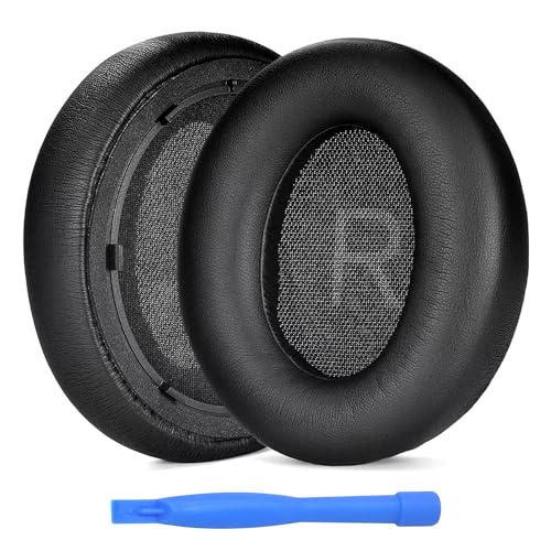 Ersatz Ohrpolster für Anker Soundcore Space Q45 Kopfhörer von MMOBIEL - Protein PU Kopfhörer Ohrpolster – Kopfhörer Ersatzpolster - Schwarz von MMOBIEL