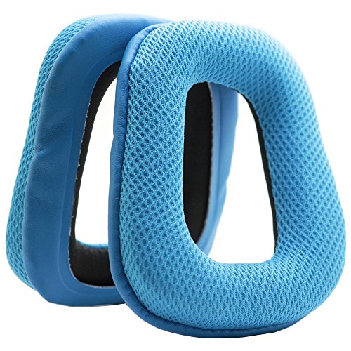 MMOBIEL Ersatz Ohrpolster für Logitech G35 G935 G933S G933 G930 G635 G633S G633 G533 G433 G432 G431 G430 G332 G233 G231 G230 Gaming Kopfhörer Mesh Gewebe Kopfhörer Ohrpolster - Blau MMOBIEL Ersatz Ohrpolster für Logitech G35 G935 G933S G933 G930 G635 G633S G633 G533 G433 G432 G431 G430 G332 G233 G231 G230 Gaming Kopfhörer Mesh Gewebe Kopfhörer Ohrpolster - Blau von MMOBIEL