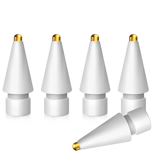 MMOBIEL 1,0mm Metall Ersatzspitsen Kompatibel mit Apple Pencil Spitze - 5 Stück - Tips Ersatz Kompatibel mit Apple Pencil 1. Gen / 2. Gen/USB-C/Pro - Metall iPencil Nibs - Weiß MMOBIEL 1,0mm Metall Ersatzspitsen Kompatibel mit Apple Pencil Spitze - 5 Stück - Tips Ersatz Kompatibel mit Apple Pencil 1. Gen / 2. Gen/USB-C/Pro - Metall iPencil Nibs - Weiß von MMOBIEL