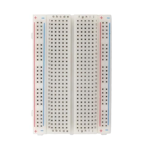 MMOBIEL 1St. PCB Breadboards Prototyp Schaltung Board Lötfrei - 1x400 Punkte - Kompatibel mit DIY Arduino, Raspberry Pi 2/3 / 4/5 Projekte Proto Shield Distribution - Verbindungsblöcke von MMOBIEL