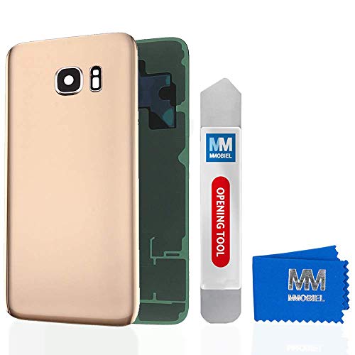 MMOBIEL Backcover Akkudeckel Rückseite Rück Klappe mit Linse kompatibel mit Samsung Galaxy S7 G930 5.1 Inch (Gold) von MMOBIEL