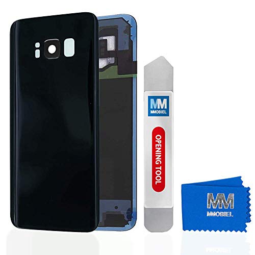 MMOBIEL Backcover Akkudeckel Rückseite Rück Klappe mit Linse kompatibel mit Samsung Galaxy S8 Plus G955 6.2 Inch (Midnight Black) von MMOBIEL