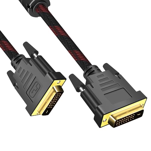 MMOBIEL DVI-Stecker - DVI-D Dual Link - Video Kabel Konverter unterstützt Monitor, PC, TV, Gaming, Projektor - 1080p Full HD 60Hz – Vergoldete Anschlüsse 3m von MMOBIEL