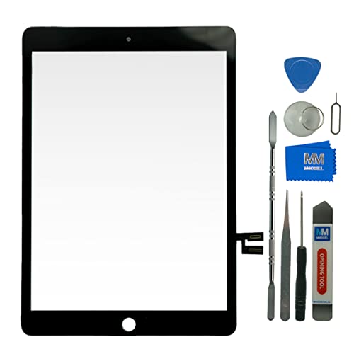 MMOBIEL Digitizer Display Glas Kompatibel mit iPad 9 gen 2021 Touchscreen Ersatzteil - Inkl. vorinstallierter Halterung, doppelseitigem Kleber und Reparaturwerkzeug - Schwarz von MMOBIEL