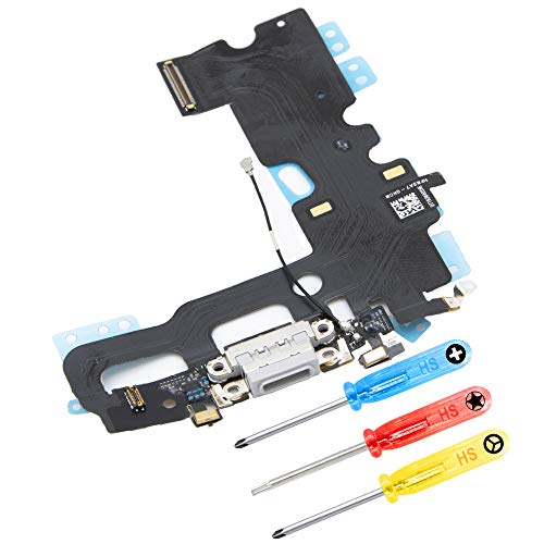 MMOBIEL Dock Connector Kompatibel mit iPhone 7 Plus 2016 - Ladeanschluss Flexkabel nur Kompatibel mit iPhone 7 Plus - Kopfhöreranschluss/Mikrofon/Antenne Ersatz - Inkl. Schraubendreher - Gold von MMOBIEL