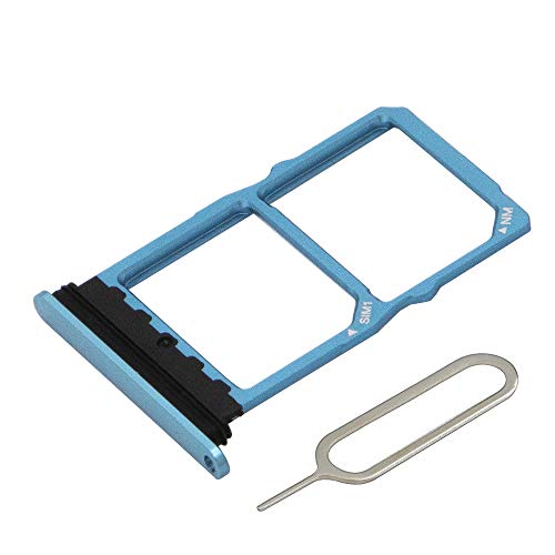 MMOBIEL Dual SIM Kartenhalter Kompatibel mit Huawei P30 2019 - SIM Card Tray Schlitten - Inkl. Gummidichtung und SIM Pin - Blau MMOBIEL Dual SIM Kartenhalter Kompatibel mit Huawei P30 2019 - SIM Card Tray Schlitten - Inkl. Gummidichtung und SIM Pin - Blau von MMOBIEL