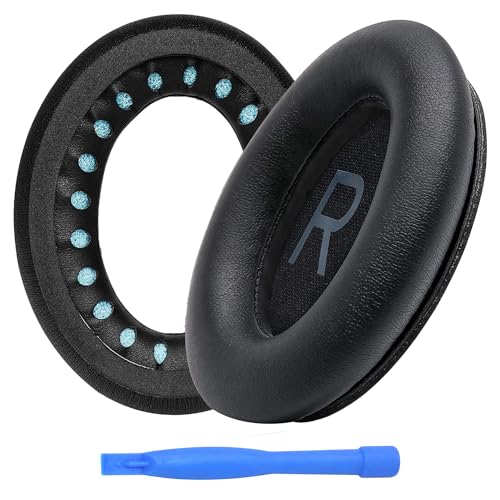 MMOBIEL Ersatz Ohrpolster für Bose QuietComfort 45 (QC45) / QuietComfort SE/New Quiet Comfort Wireless Over-Ear Kopfhörer Protein PU Kopfhörer Ohrpolster – Ersatzpolster – Schwarz von MMOBIEL