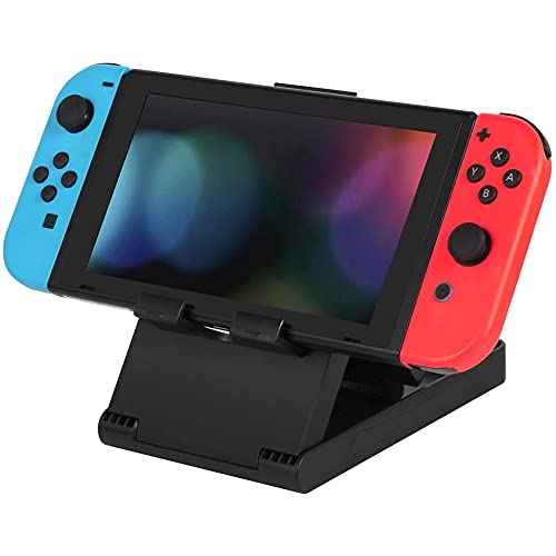 MMOBIEL Kompakter Konsolenständer Playstand Kompatibel mit Nintendo Switch Faltbarer Ständer mit Gummigriff in 3 verschiedenen Winkeln von MMOBIEL