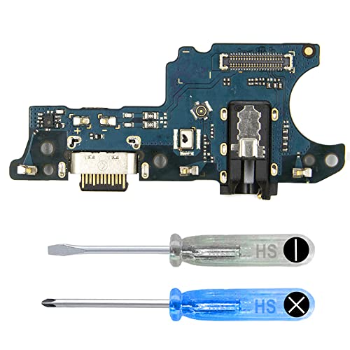 MMOBIEL Ladeanschluss, kompatibel mit Samsung Galaxy A03s – 6,5 Zoll – 2021 – Dock Connector USB C – mit Audio/Mikrofon/Ersatz-Antenne – inkl. Schraubendreher von MMOBIEL