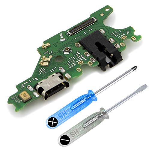 MMOBIEL Ladebuchse Kompatibel mit Huawei Mate 20 Lite 2018 - Dock Connector USB C - Audio Jack/Mikrofon/Antenne Ersatz - Inkl. Schraubenzieher von MMOBIEL
