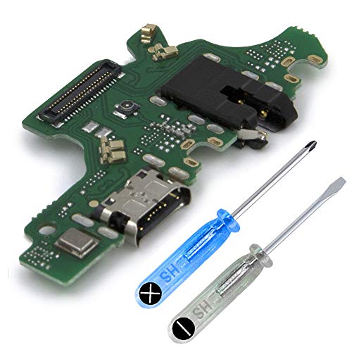 MMOBIEL Ladebuchse Kompatibel mit Huawei P30 Lite New Edition 2020 - Dock Connector USB C - Audio Jack/Mikrofon/Antenne Ersatz - Inkl. Schraubenzieher von MMOBIEL