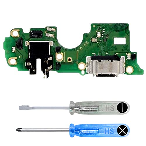 MMOBIEL Ladebuchse Kompatibel mit Oppo A54 / A54 5G / A55 / A55 5G / A74 / A74 5G / A93 / A93 5G 2021 - Dock Connector USB C - Audio Jack/Mikrofon/Antenne Ersatz - Inkl. Schraubenzieher von MMOBIEL