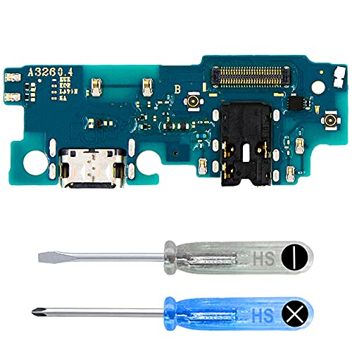 MMOBIEL Ladebuchse Kompatibel mit Samsung Galaxy A32 5G / M32 5G - Dock Connector USB C - Audio Jack/Mikrofon/Antenne Ersatz - Inkl. Schraubenzieher von MMOBIEL