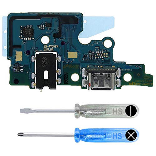 MMOBIEL Ladebuchse Kompatibel mit Samsung Galaxy A70 2019 - Dock Connector USB C - Audio Jack/Mikrofon/Antenne Ersatz - Inkl. Schraubenzieher von MMOBIEL