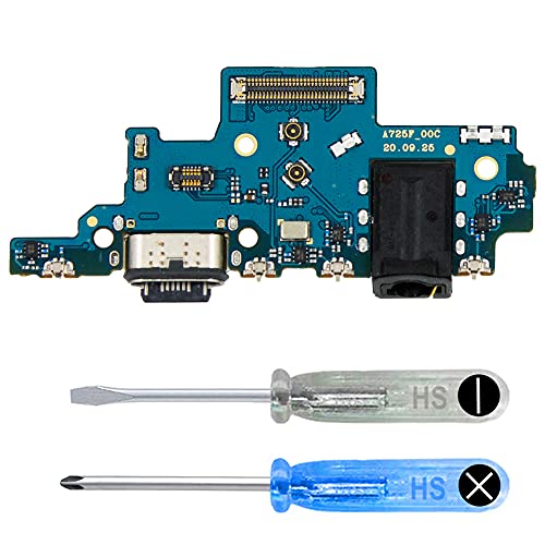 MMOBIEL Ladebuchse Kompatibel mit Samsung Galaxy A72 2021 - Dock Connector USB C - Audio Jack/Mikrofon/Antenne Ersatz - Inkl. Schraubenzieher von MMOBIEL