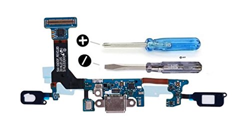 MMOBIEL Ladebuchse Kompatibel mit Samsung Galaxy S7 2016 - Dock Connector Mikro USB - Audio Jack/Mikrofon/Antenne Ersatz - Inkl. Schraubenzieher von MMOBIEL