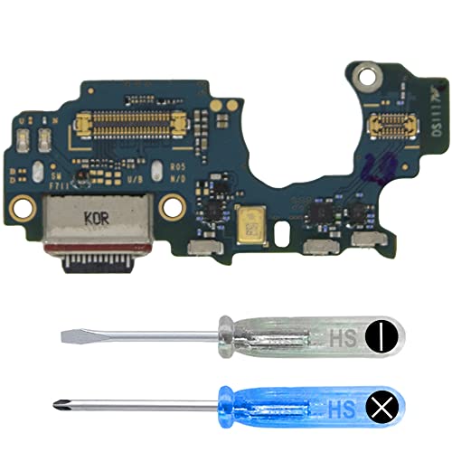 MMOBIEL Ladebuchse Kompatibel mit Samsung Galaxy Z Flip3 5G 2021 - Dock Connector USB C - Audio Jack/Mikrofon/Antenne Ersatz - Inkl. Schraubenzieher von MMOBIEL