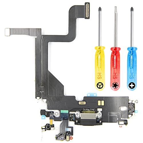 MMOBIEL Ladebuchse Kompatibel mit iPhone 13 Pro 2021 - Dock Connector Flex Kabel - Audio Jack/Mikrofon/Antenne Ersatz - Inkl. Schraubenzieher von MMOBIEL