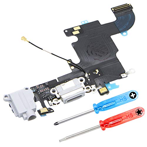 MMOBIEL Ladebuchse Kompatibel mit iPhone 6s 2015 - Dock Connector Flex Kabel - Audio Jack/Mikrofon/Antenne Ersatz - Inkl. Schraubenzieher - Rose Gold von MMOBIEL