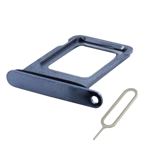 MMOBIEL SIM-Kartenhalter Kompatibel mit iPhone 14/14 Plus - SIM-Tray - SIM-Kartensteckplatz - SIM-Kartenhalter Ersatz - Inkl. SIM-Nadel und wasserdichtem Gummiring - Blau von MMOBIEL