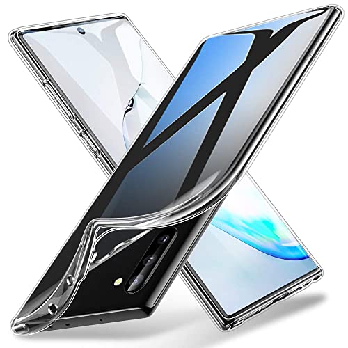 MMOBIEL Schutzhülle TPU kompatibel mit Samsung Galaxy Note 10 – 6,3 Zoll – 2019 – Silikon transparent – vollständige Abdeckung von MMOBIEL