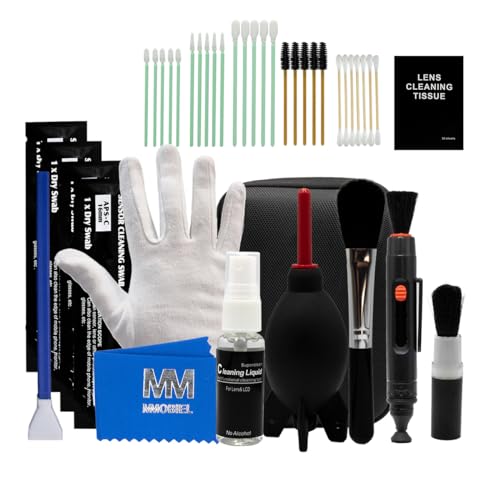 MMOBIEL Sensorreinigung Set - 53 teilig - Objektiv reinigen, Kamera Objektiv Reinigen, Sensor Reinigen - DSLR-Kamera-Reinigungsset mit APS-C unf Vollformat Reinigungstupfern MMOBIEL Sensorreinigung Set - 53 teilig - Objektiv reinigen, Kamera Objektiv Reinigen, Sensor Reinigen - DSLR-Kamera-Reinigungsset mit APS-C unf Vollformat Reinigungstupfern von MMOBIEL