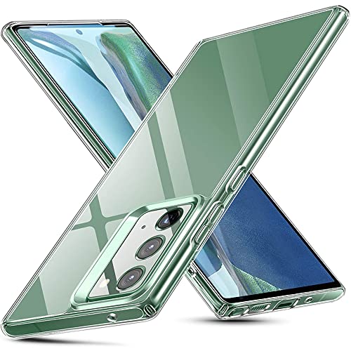 MMOBIEL Schutzhülle aus TPU, kompatibel mit Samsung Galaxy Note 20 5G – 6,7 Zoll – 2020 – Silikon, transparent, vollständige Abdeckung von MMOBIEL
